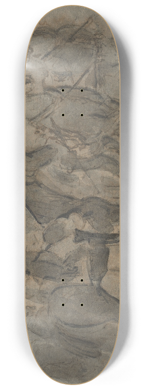 Constantin Guys - Strassenszene 8.25 inch art skate deck