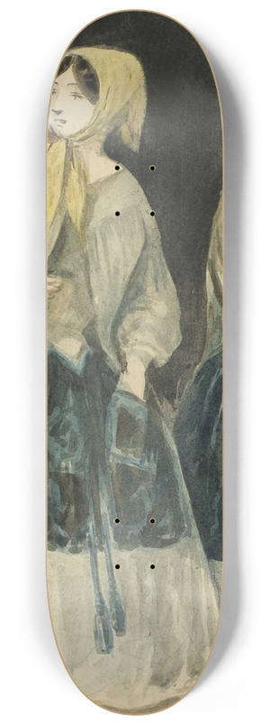 Constantin Guys - Two Women in Yellow Kerchiefs 8.25 inch art skate deck Constantin Guys - Two Women in Yellow Kerchiefs 8.25 inch art skate deck