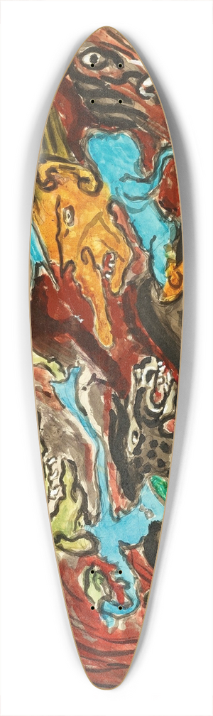 Nils Dardel - Ddens husarer 39.3 inch art pintail longboard deck