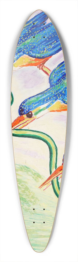 Nils Dardel - Den bortrvade ormen 39.3 inch art pintail longboard deck