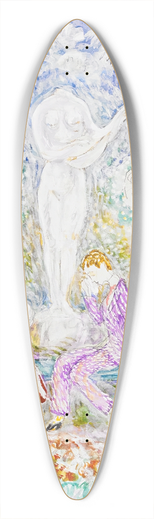 Nils Dardel - Den snderslagna statyn 39.3 inch art pintail longboard deck