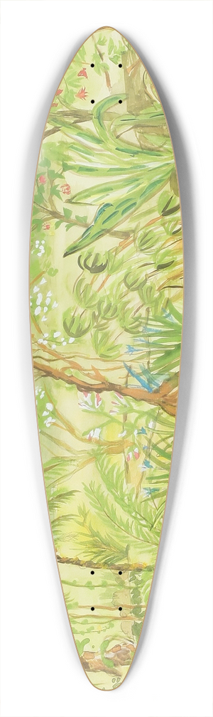 Nils Dardel - Exotiskt landskap 39.3 inch art pintail longboard deck