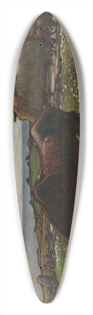Nils Kreuger - A Jade 39.3 inch art pintail longboard deck