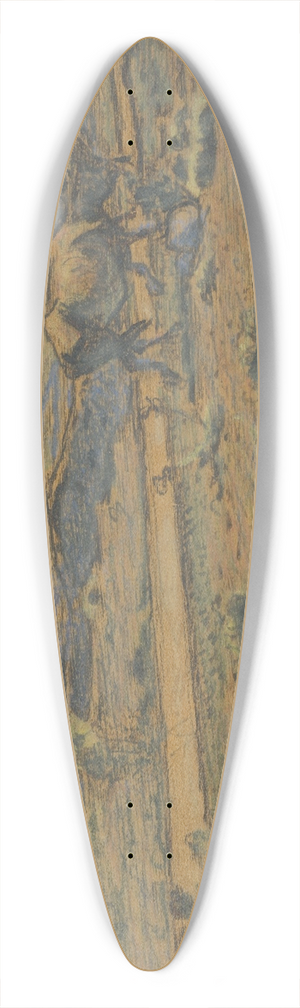 Nils Kreuger - Homeward Bound 39.3 inch art pintail longboard deck