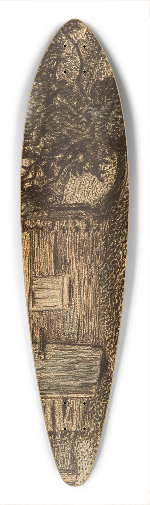 Nils Kreuger - Landscape 39.3 inch art pintail longboard deck