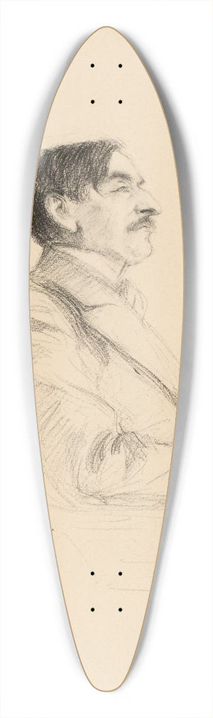 Nol Dorville - Maurice Barrs 39.3 inch art pintail longboard deck