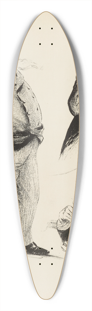 Nol Dorville - MM. Jaluzot et et Paul Beauregard 39.3 inch art pintail longboard deck