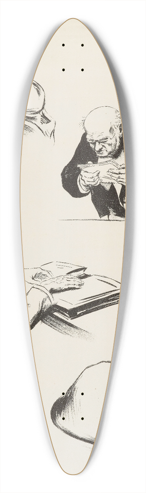 Nol Dorville - Wallon 39.3 inch art pintail longboard deck
