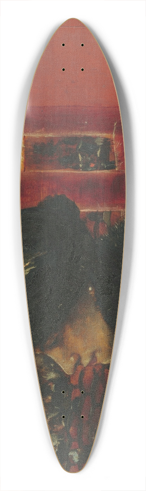 Norbert Goeneutte - At the theatre 39.3 inch art pintail longboard deck