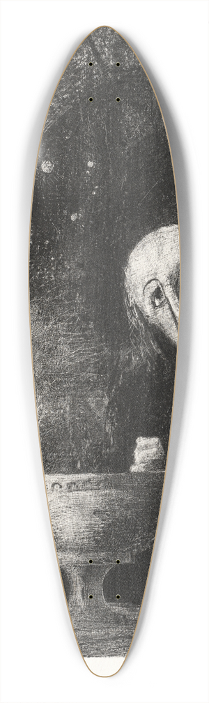 Odilon Redon - And the Searcher was Engaged in an Infinite Search 39.3 inch art pintail longboard deck