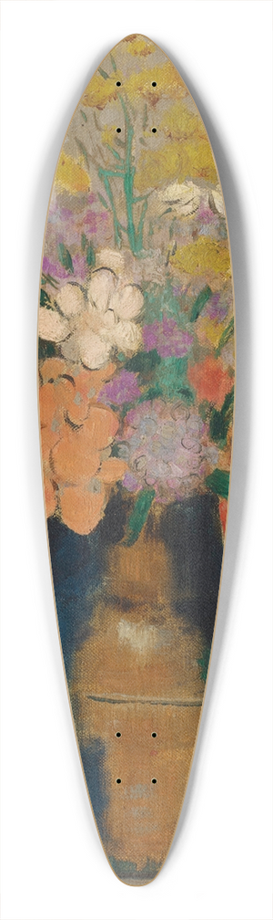 Odilon Redon - Bouquet de fleurs dans un vase 39.3 inch art pintail longboard deck