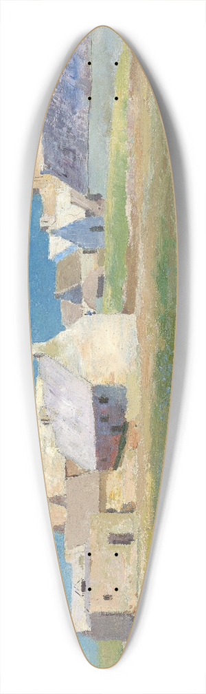 Odilon Redon - Breton Village 39.3 inch art pintail longboard deck