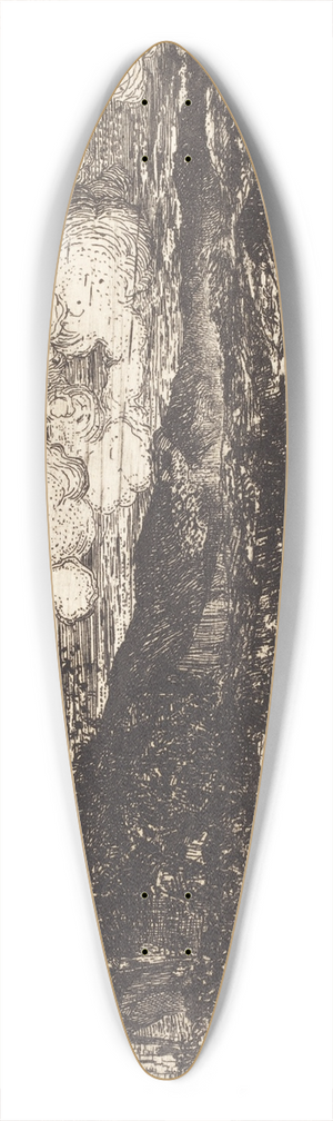Odilon Redon - Cavalier Galopant (Galloping Horseman) 39.3 inch art pintail longboard deck