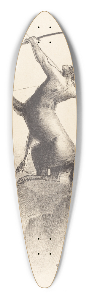 Odilon Redon - Centaur visant les Nues (Centaur aiming at the Clouds) 39.3 inch art pintail longboard deck