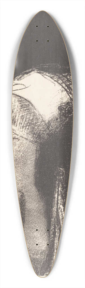 Odilon Redon - Druidesse 39.3 inch art pintail longboard deck Odilon Redon - Druidesse 39.3 inch art pintail longboard deck