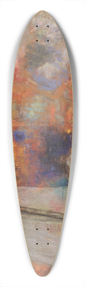 Odilon Redon - Flower Clouds 39.3 inch art pintail longboard deck