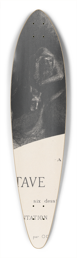 Odilon Redon - Frontispiece 39.3 inch art pintail longboard deck