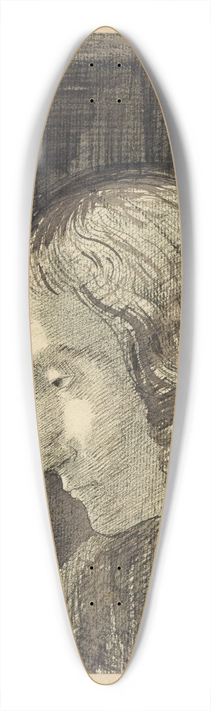 Odilon Redon - Head to the left 39.3 inch art pintail longboard deck