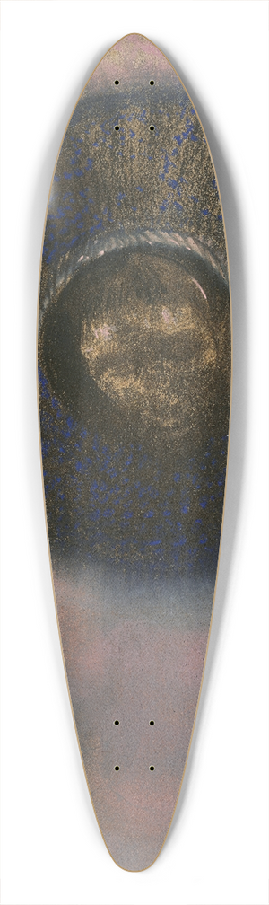 Odilon Redon - Head within an Aureole 39.3 inch art pintail longboard deck
