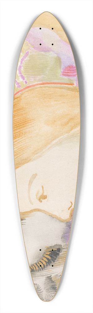 Odilon Redon - Jeune Fille Et Fleurs 39.3 inch art pintail longboard deck
