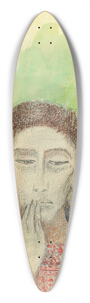 Odilon Redon - Le Silence 39.3 inch art pintail longboard deck