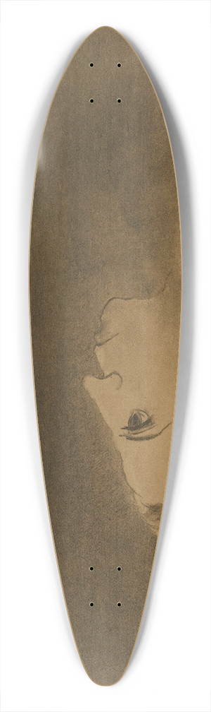 Odilon Redon - Ophlie 39.3 inch art pintail longboard deck Odilon Redon - Ophlie 39.3 inch art pintail longboard deck