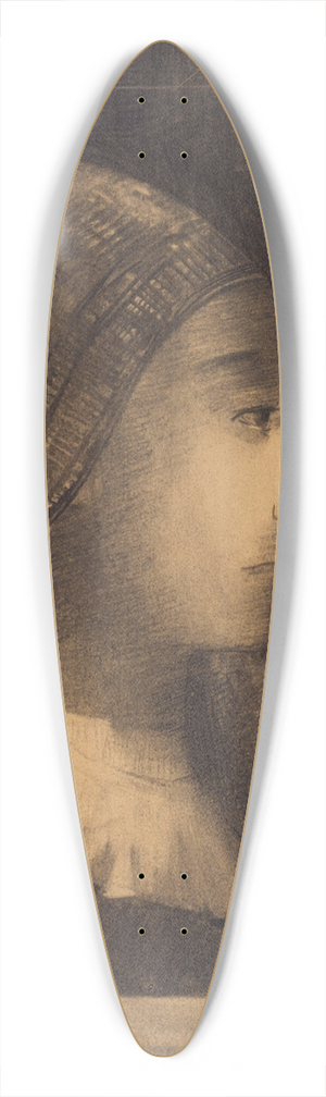 Odilon Redon - Profil de femme  droite 39.3 inch art pintail longboard deck