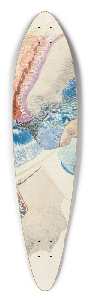 Odilon Redon - Profils de hollandaises 39.3 inch art pintail longboard deck