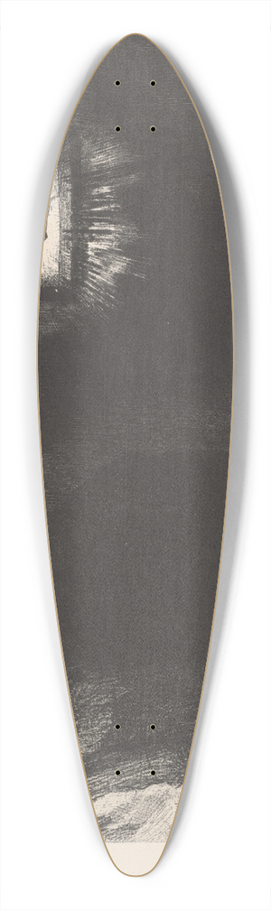 Odilon Redon - The vague glimmer of a head suspended in space 39.3 inch art pintail longboard deck