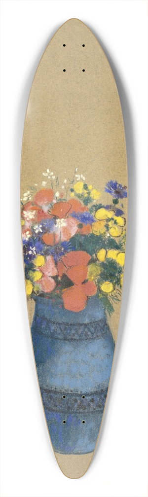 Odilon Redon - Vase of Flowers 39.3 inch art pintail longboard deck