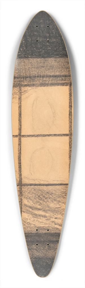 Odilon Redon - Visage derrire une fentre 39.3 inch art pintail longboard deck