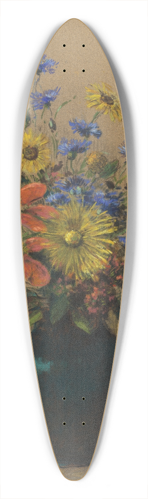 Odilon Redon - Wildflowers 39.3 inch art pintail longboard deck