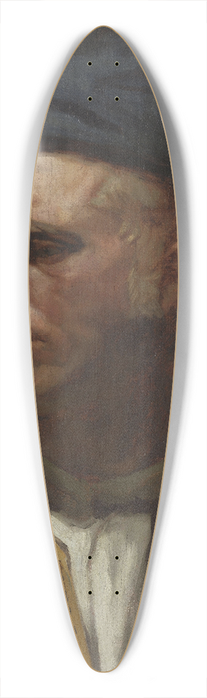 Olaf Isaachsen - Portrait of a Farmer from Setesdal. Study for Fight in an old Farm House 39.3 inch art pintail longboard deck