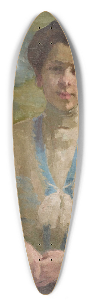 Olga Boznanska - Self-portrait 39.3 inch art pintail longboard deck