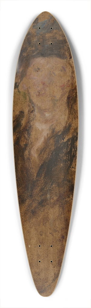 Olga Boznanska - Sketch Portrait of a Woman in a Hat 39.3 inch art pintail longboard deck