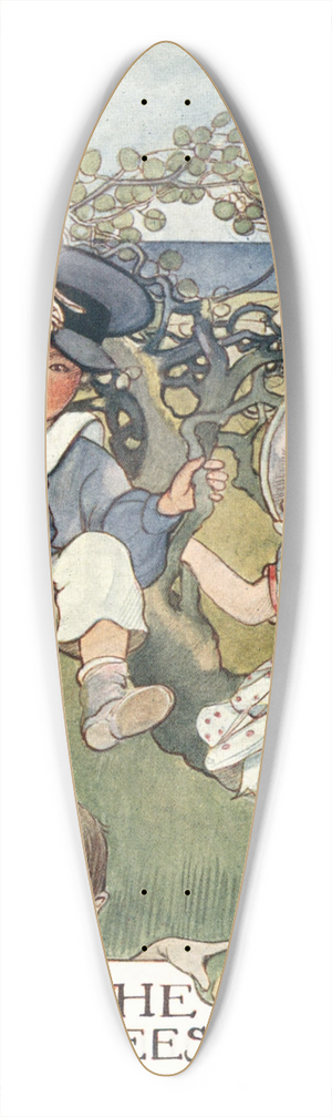 Olive Allen - Among the Fruit Trees 39.3 inch art pintail longboard deck