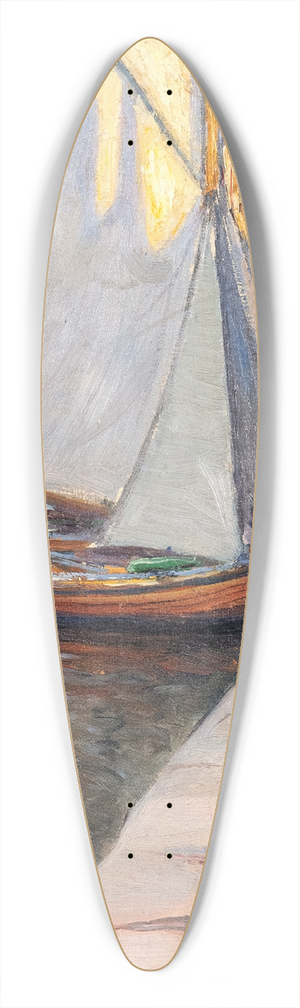 Olof Sager-Nelson - The Harbour at Marstrand 39.3 inch art pintail longboard deck