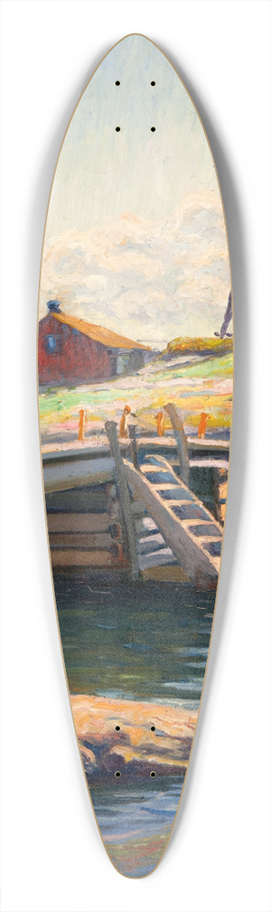 Olof Sager-Nelson - West Coast (Marstrand) 39.3 inch art pintail longboard deck