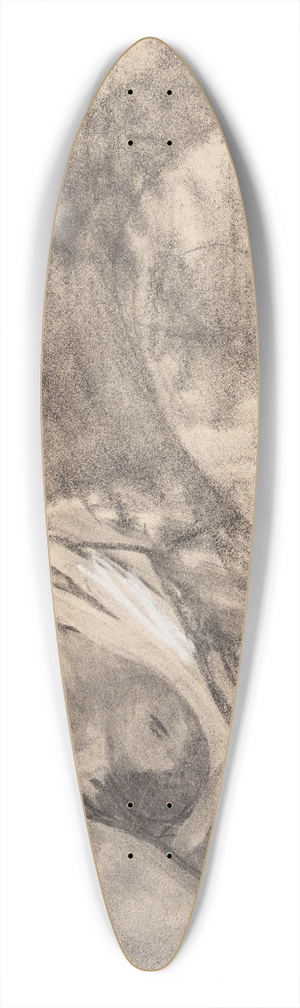 Oluf Hartmann - Kvindelig model 2 39.3 inch art pintail longboard deck