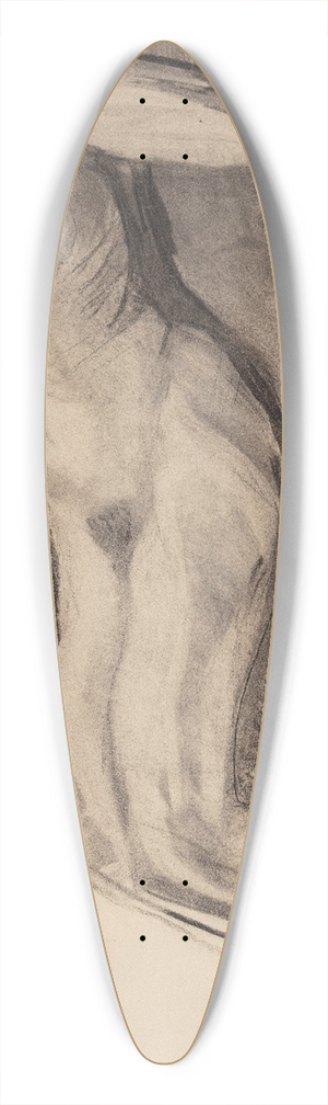 Oluf Hartmann - Liggende kvindelig model 39.3 inch art pintail longboard deck Oluf Hartmann - Liggende kvindelig model 39.3 inch art pintail longboard deck