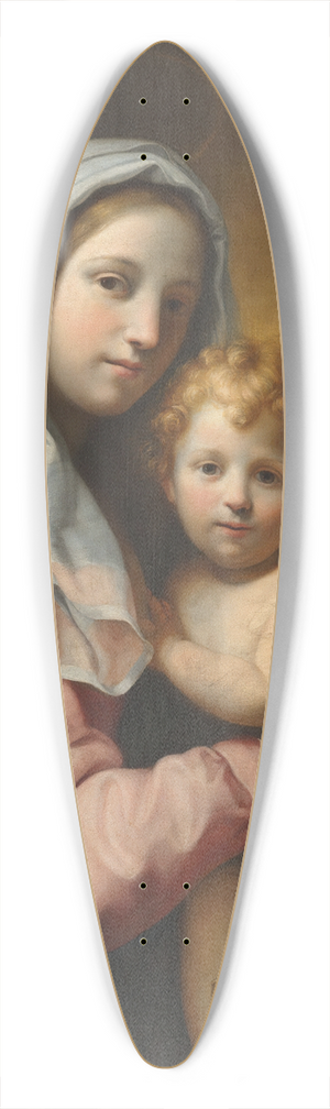 Onorio Marinari - Virgin and Child 39.3 inch art pintail longboard deck