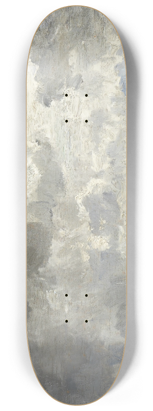 Constant Troyon - Landscape with Painter at Easel 8.25 inch art skate deck