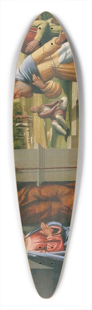 Ortolano - The Adoration of the Shepherds 39.3 inch art pintail longboard deck
