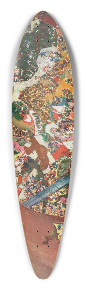 Oskar Laske - Das Narrenschiff 39.3 inch art pintail longboard deck