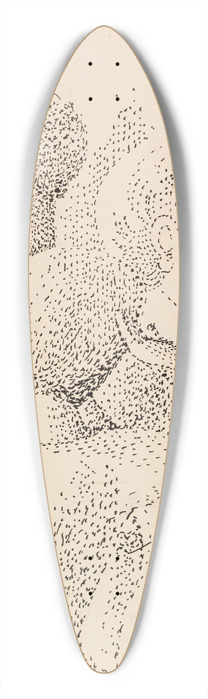Oskar Schlemmer - Gruppe pointilliert 39.3 inch art pintail longboard deck