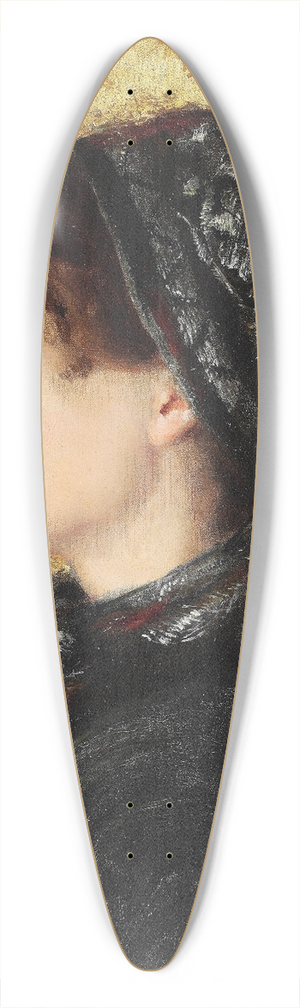 Osman Hamdi Bey - Portrait of Naile Hanm 39.3 inch art pintail longboard deck