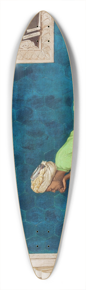 Osman Hamdi Bey - The Scholar 39.3 inch art pintail longboard deck