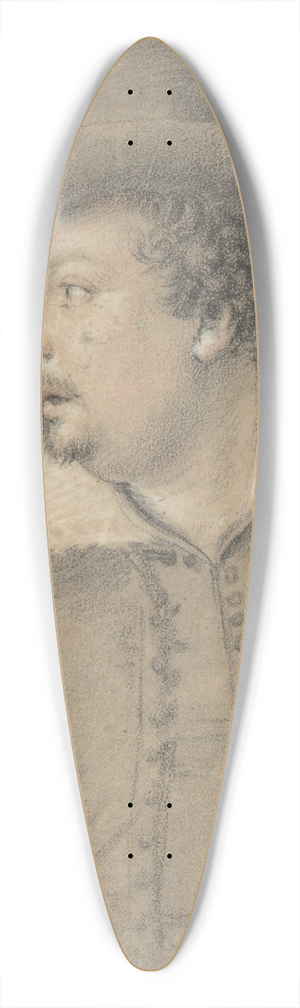Ottavio Leoni - Portrait of Tommaso Salini (ca. 1578-1630) 39.3 inch art pintail longboard deck