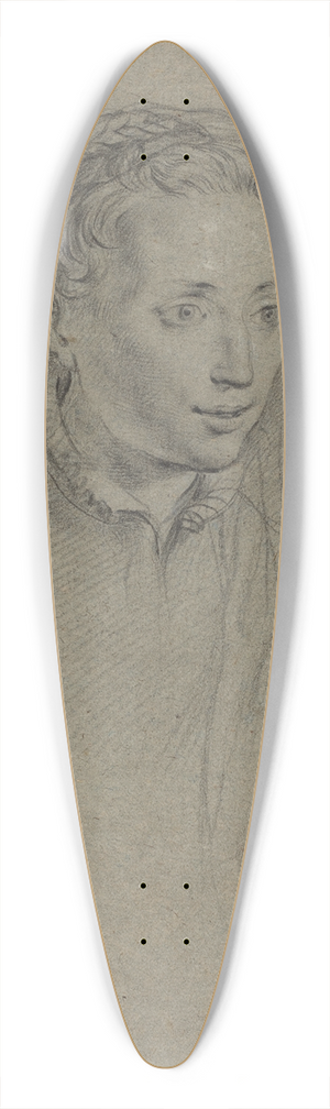 Ottavio Leoni - Young Woman with Braided Hair and a Veil 39.3 inch art pintail longboard deck