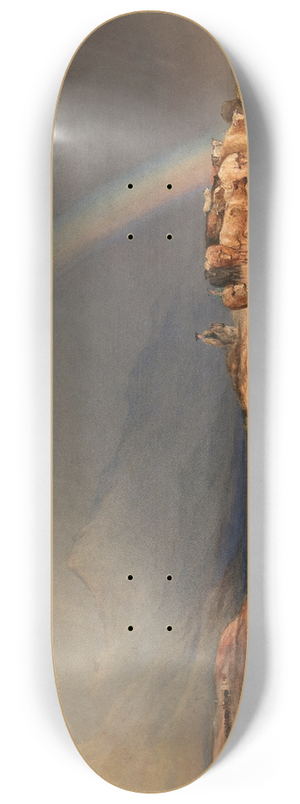 Copley Fielding - A Rain Shower in the Scottish Highlands 8.25 inch art skate deck